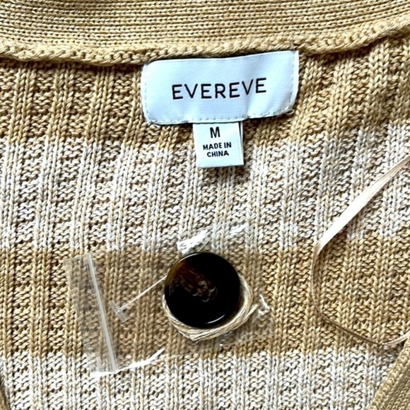 EVEREVE Thermal Stitch Knit Cardigan Size Medium NWOT - Picture 3 of 10